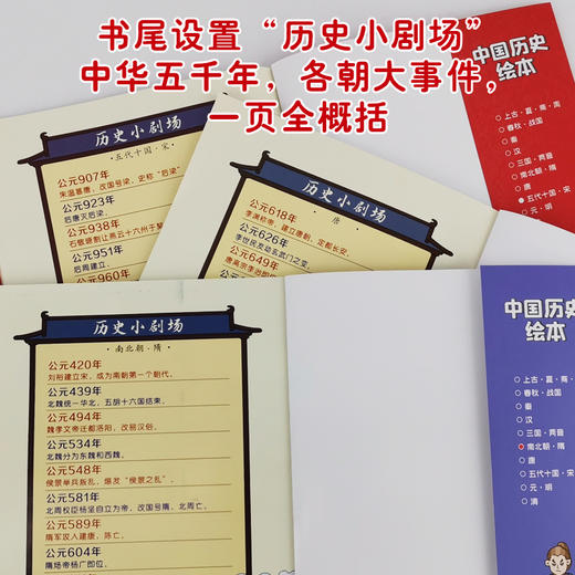 中国历史绘本 （全10册）扫码听音频 3岁+ 120多个精彩历史故事  让孩子轻松了解中国历史 商品图12