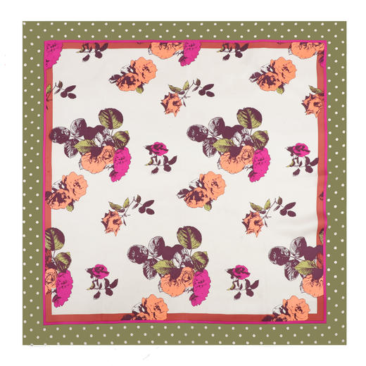 【市集专拍链接】桑蚕丝斜纹绸印花大方巾（出口法国老佛爷百货） 商品图2