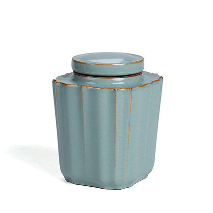 装茶叶的小罐陶瓷密封罐存茶小号普洱茶叶罐醒茶迷你便携随身家用 商品图3