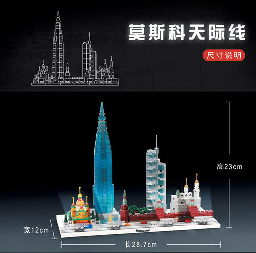 新品恺宇K86106武汉天际线建筑模型灯光街景创意拼装益智积木玩具 商品图3