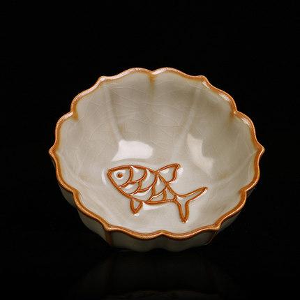 汝窑瓷茶杯茶具主人杯茶盏开片可养冰裂釉纯手工功夫茶个人单杯 商品图1