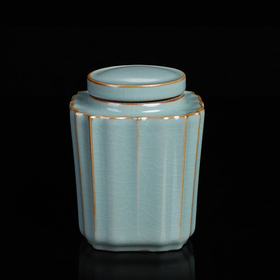 装茶叶的小罐陶瓷密封罐存茶小号普洱茶叶罐醒茶迷你便携随身家用