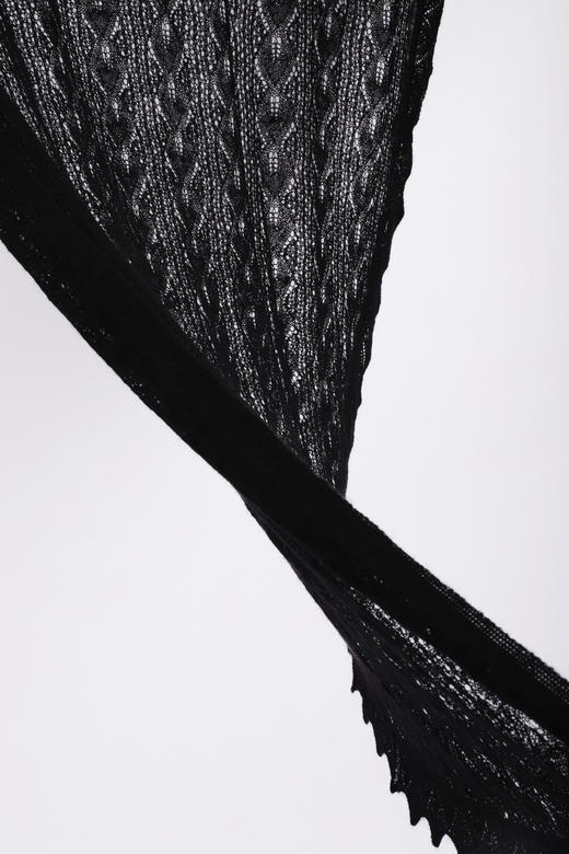 【市集专拍链接】时尚百搭山羊绒羊毛黑色披肩 商品图1