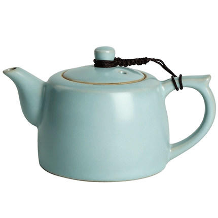 汝窑茶壶小号陶瓷功夫茶具家用单壶普洱汝瓷可养开片泡茶器井栏壶 商品图3