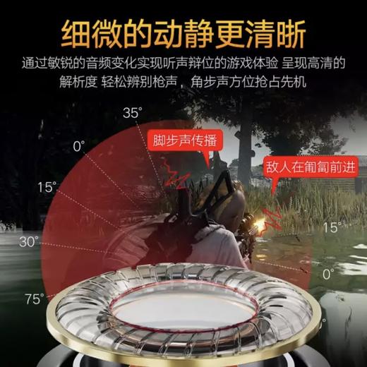 JOWAY乔威  蓝牙游戏耳机吃鸡神器 无线入耳式  手机通用外挂 H32吃鸡3D游戏蓝牙耳机 商品图7