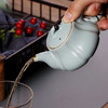 汝窑茶壶瓜棱功夫茶具单个天青色开片可养南瓜壶小号泡茶器瓷茶壶 商品缩略图2