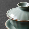 汝窑盖碗开片泡茶杯纯手工家用冰裂釉天青色复古整套三才功夫茶碗 商品缩略图3