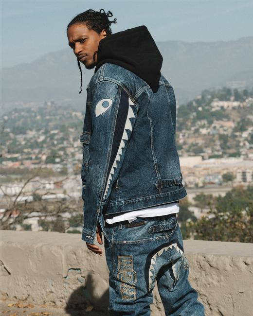 B.A.P  鲨鱼W.G.M系列  重水洗 牛仔丹宁夹克外套 WT241 商品图0