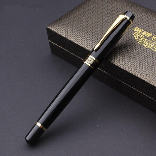 hero英雄官方正品钢笔7032黑丽雅铱金笔明尖墨水笔宝珠笔签字笔商务笔 商品图0