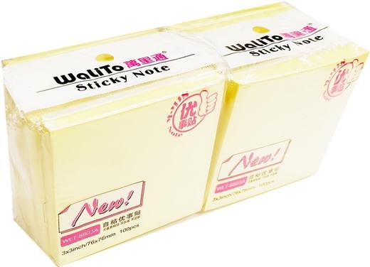 万里通告示贴优事贴自粘黄色100张/本 商品图5