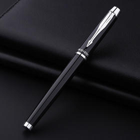 hero英雄官方正品签字笔中性笔7006纯黑学生用金属宝珠笔商务办公用水笔