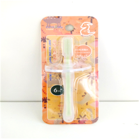 大地宝贝婴幼儿硅胶握把牙刷\DJ025#