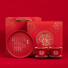 红色盖碗结婚敬茶碗喜庆三才盖碗茶具托盘一对套装婚庆陶瓷茶碗 商品缩略图2