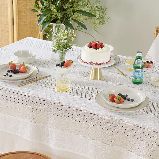 蕾丝餐桌布艺北欧ins风白色法式长方形家用桌布 商品图1
