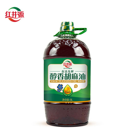 红井源 胡麻油5L亚麻油 商品图0