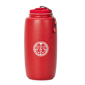 结婚茶叶罐陶瓷密封罐红色婚庆大号家用陪嫁妆景德镇新婚礼品通用