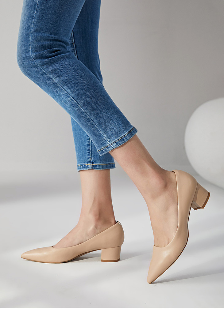 【新品】lily moon粗跟运动高跟鞋