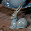 汝窑茶宠茶精品创意开片可养陶瓷茶桌茶台上的摆件装饰品一鹿陪伴 商品缩略图0