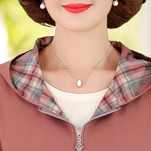 XK-Q18042秋装新品外套40岁中年夹克拉链衫妈妈装风衣 商品图2