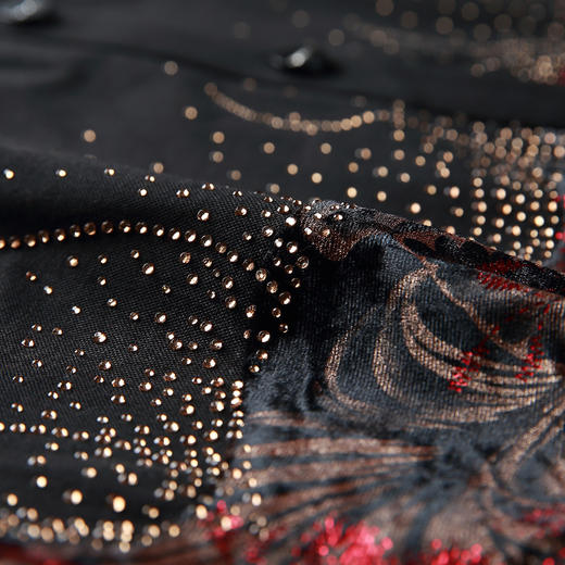 HF-98-719国风刺绣中长款风衣外套高端妈妈装 商品图1