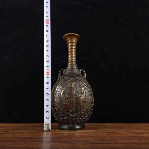 纯铜高浮雕工艺花瓶 商品图5
