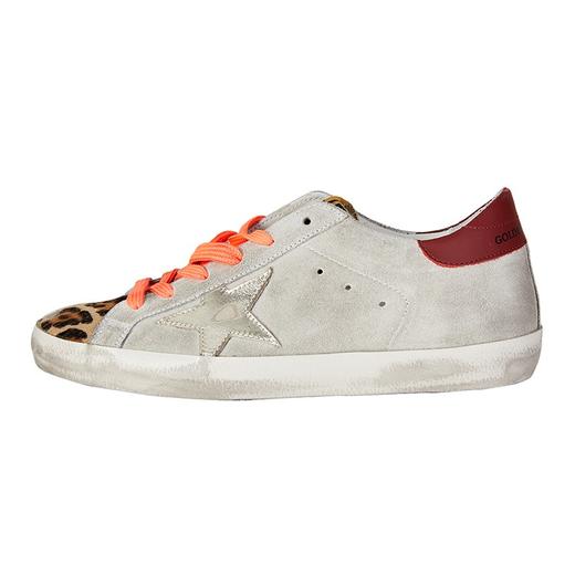 GOLDEN GOOSE 黄金鹅 女士豹纹磨损效果小脏鞋 GWF00101F000192 商品图7