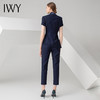 IWY/藏青色短袖西装长裤套装CP21 商品缩略图3