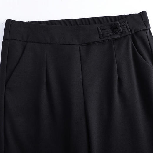 GY-9098秋季新款韩版高腰弹力中国风喇叭裤 商品图3