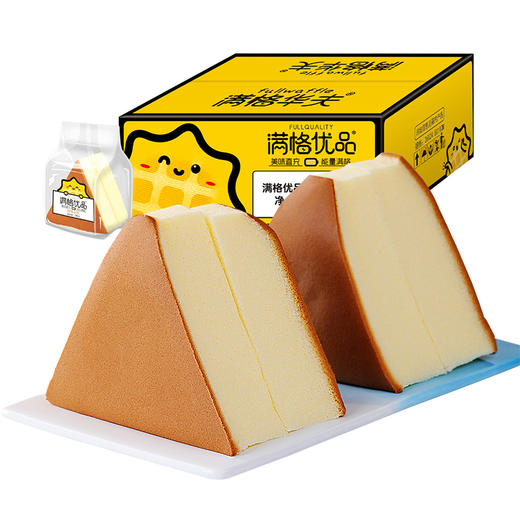 满格华夫原味蛋糕90g*6包 面包 休闲零食 网红早餐 小吃 点心 西式糕点 包邮 商品图0