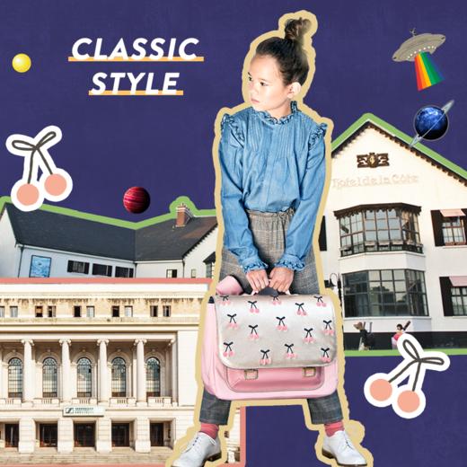 比利时jeune premier小学生男女孩大容量防水进口1-3-6年级书包 商品图2