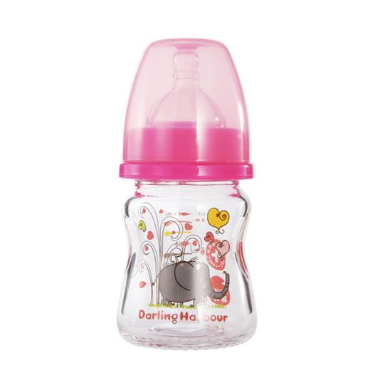 蜜儿港宽口径高硼硅玻璃奶瓶120ML女孩版\ MA059#（复古风） 商品图0