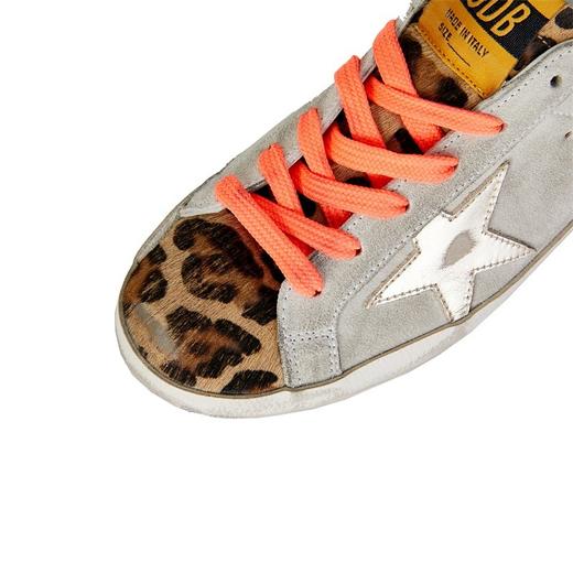 GOLDEN GOOSE 黄金鹅 女士豹纹磨损效果小脏鞋 GWF00101F000192 商品图4