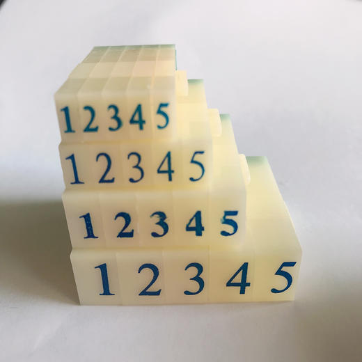 亚信数字印章 可调拆卸组合活字印章编码数字章日期章超市柜台价格标签印章数字印章0-9可调数字 商品图4