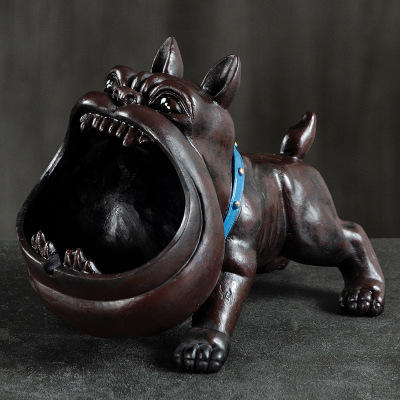 网红创意卡通烟灰缸家用客厅摆件复古陶瓷办公室多用途零食 商品图10