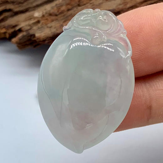 派瑞翡翠 翡翠福寿双全 糯冰种 无色 商品图2
