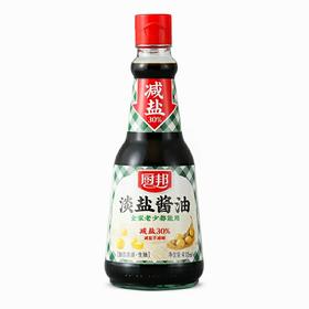 厨邦淡盐酱油    410ml/瓶