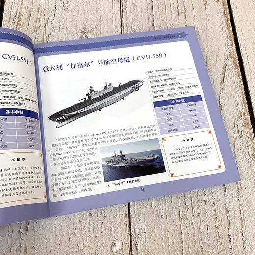 武器大百科系列 航空母舰大百科 世界军事书籍 大型中型小型航空母舰等多种舰型建造历史设计构造作战性能服役情况 青少年军事科普 商品图4