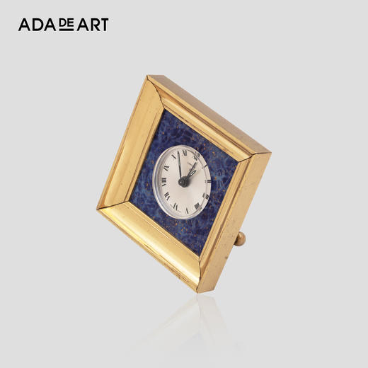 馆藏eu9a4o31cartier卡地亚桌上座钟铜制青金石座钟摆件