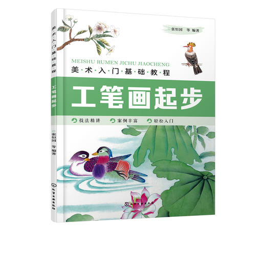 美术入门基础教程 工笔画起步 张恒国 工笔画入门教材绘画书籍 工笔画技法 工笔虫鸟花卉工笔花鸟上色方法 工笔画技法从入门到精通 商品图5