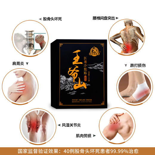 王爷山 医用冷敷贴1号筋骨冷敷贴 6片 (海南分院) 商品图5