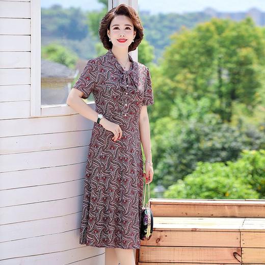 CYY-0023夏新款妈妈装洋气碎花长裙 商品图4