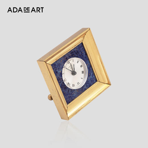 馆藏eu9a4o31cartier卡地亚桌上座钟铜制青金石座钟摆件