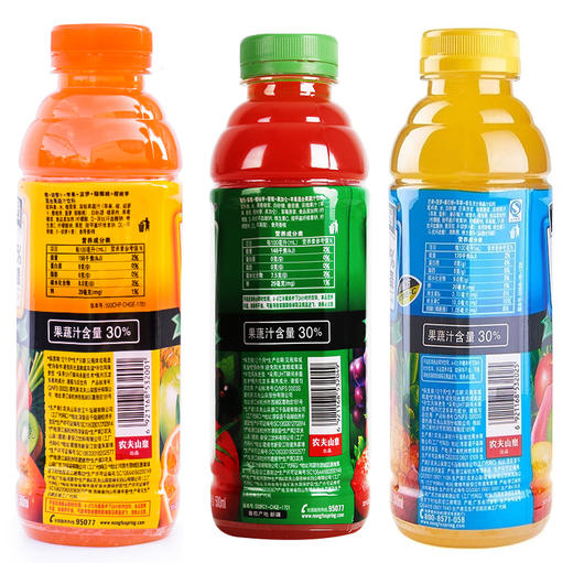 农夫果园30%混合果蔬汁500ml 商品图2