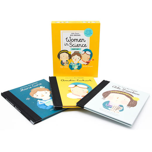 小女孩大梦想 科学家3册盒装 英文原版 Little People Big Dreams Women in Science 女生励志传记故事书 英文版进口英语书 商品图2