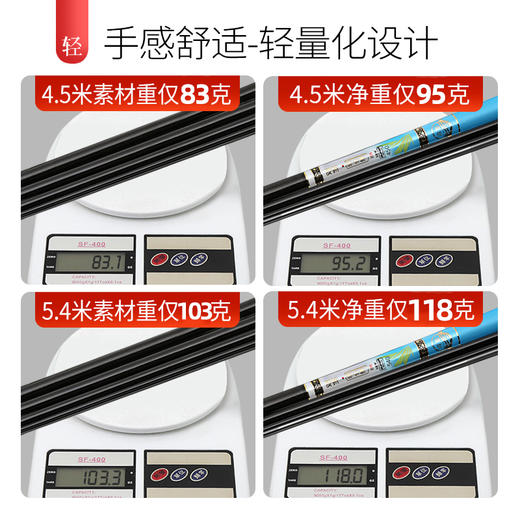 快乐垂钓双宝综合鲫鱼竿28调鱼竿手竿超轻超细超硬极细台钓鲫鱼杆 商品图2