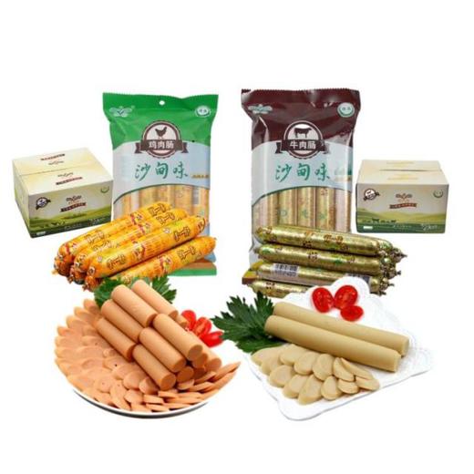 云南沙甸清真食品川欣牛肉肠鸡肉肠450g/袋 商品图0