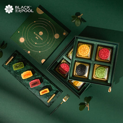 心悦月饼 · 4重流心美味，桃山皮月饼 | 黑池 商品图0