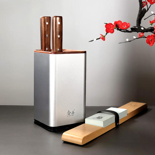 拿铁铁器 | 合手菜刀 中华家刀两件套 手工锻打S1文武双刀家用厨房切片刀砍骨刀 商品图0