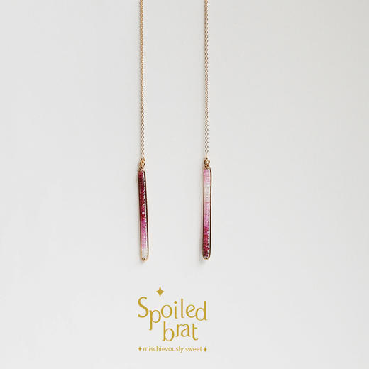 spoiledbrat jewelry渐变红宝石耳线 商品图0