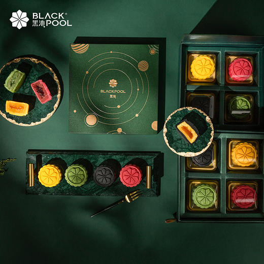 心悦月饼 · 4重流心美味，桃山皮月饼 | 黑池 商品图1